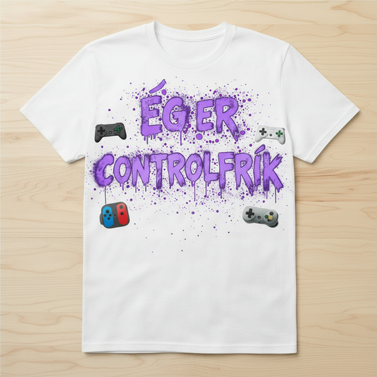 Controlfrík - Hvítur bolur