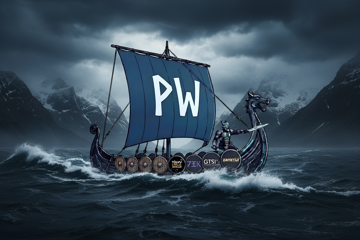 Pixelwear skip með viðarskjöldum